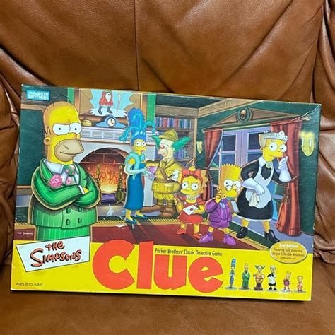 Hasbro Toys The Simpsons Clue Nd Edition Board Game Complete