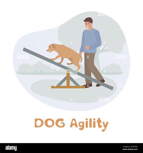 Dog Agility Cartoon