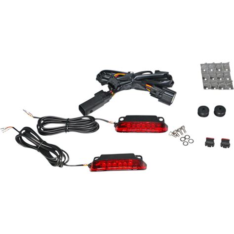 Custom Dynamics Led Saddlebag Rail Light Bars For 2014 2019 Harley Touring Get Lowered Cycles