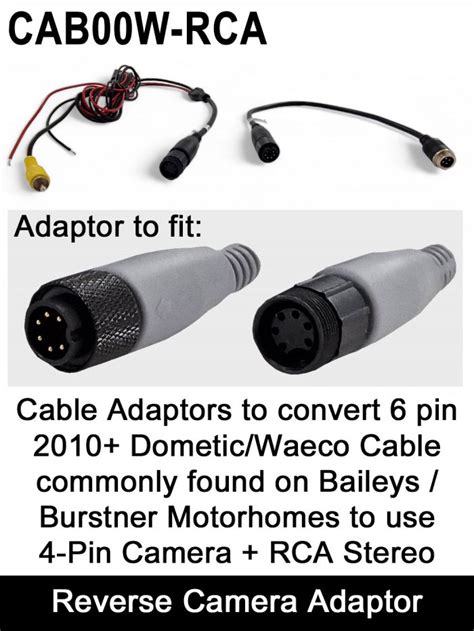 Reversing Cameras UK Ltd Adaptors And Leads Burstner Baileys