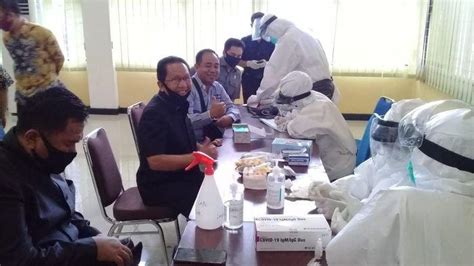 Puluhan Anggota DPRD Lahat Jalani Pemeriksaan Rapid Test Gugus Tugas