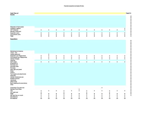 34 Simple Financial Projections Templates Excelword