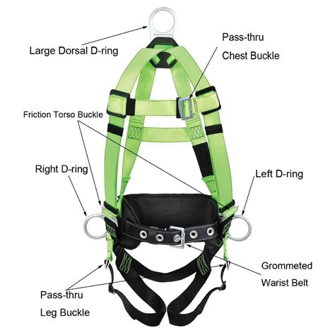 Lanyardshock Absorber Double Hook For Sale Full Body Safety Harness