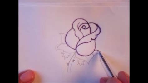 Learn To Draw A Rose In Pencil تعلم رسم الورده بالقلم الرصاص Youtube