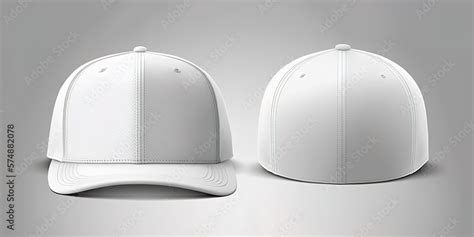 Empty white hat, a blank template for design Stock Illustration | Adobe ...