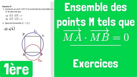 Exercices Ensemble Des Points M Tels Que Ma Mb Youtube