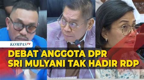 Sri Mulyani Tak Hadir RDP Komisi III DPR Mahfud MD Berjalan Panas