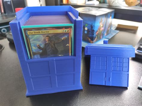 Made A Tardis Deckbox For The Doctor Who Decks R Magictcg