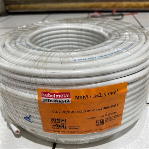 Jual Kabel NYM 3x2 5mm Kabelmetal 100m Original Shopee Indonesia