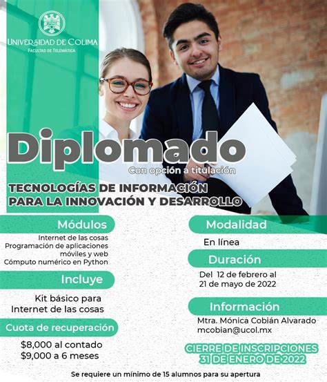 Invitan a diplomado en Tecnologías de la Información Universo 94 9