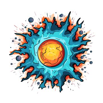 Supernova Clipart An Illustration Of A Splash Ball With An Explosion ...