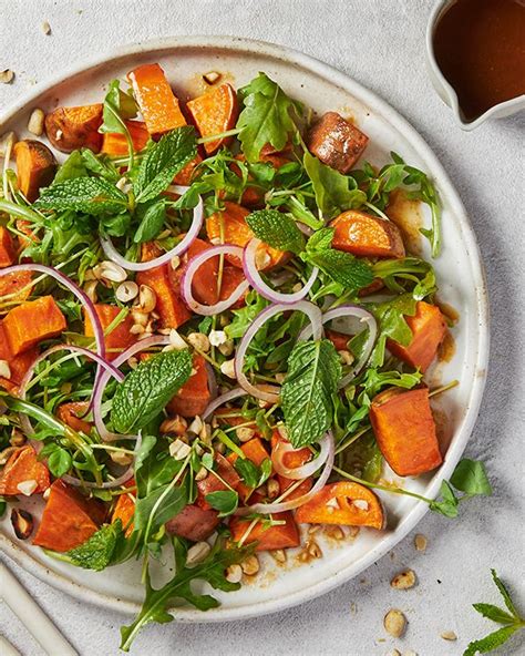 Roasted Sweet Potato Mint Salad With Vietnamese Dressing Marion S