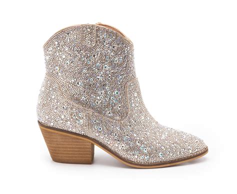 Corkys Shine Bright Rhinestone Boots Etsy