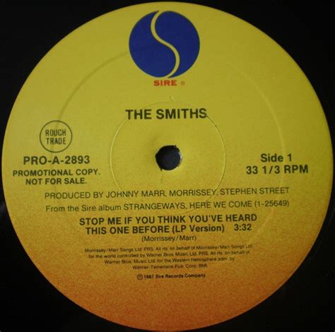 The Smiths Stop Me If You Think Youve Heard This One Before 1987