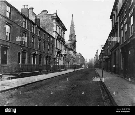 Queen Street Wolverhampton C 1890 Stock Photo Alamy