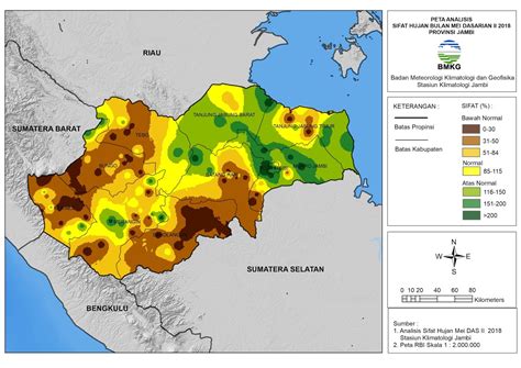 Analisis Curah Hujan Dasarian Mei Provinsi Jambi Stasiun