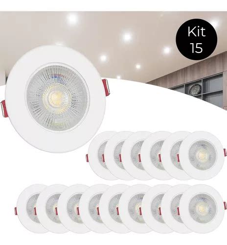 Lámpara redondo led de techo RY Spot Embutir color blanco frio 110V