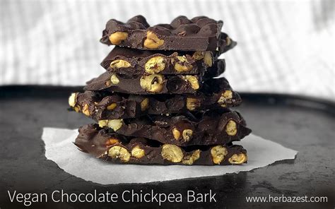 Vegan Chocolate Chickpea Bark Herbazest