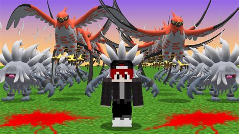 Exército de Pokémon Para Derrotar Inimigo no Minecraft Pixelmon