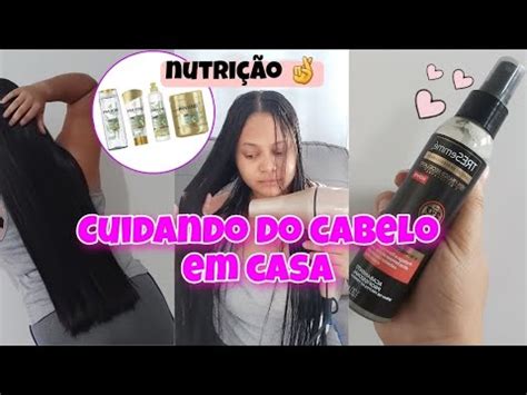 ROTINA CAPILAR CRONOGRAMA ETAPA NUTRIÇÃO COMO CUIDO DO DO CABELO EM