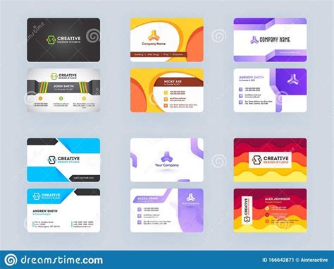 Different Types Business Card Design in Front and Back Presentation ...