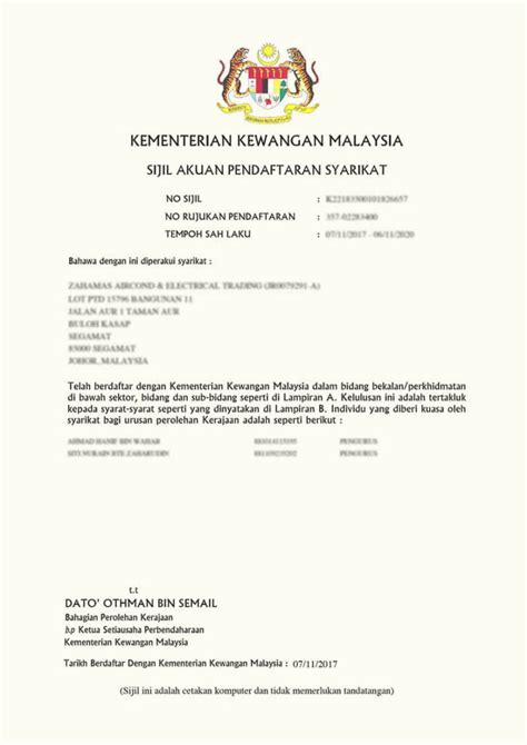 Ssm Online Portal Pendaftaran Ssm Lesen Kewangan Mof