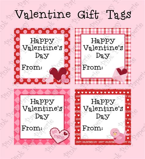 Printable Valentine Gift Tags