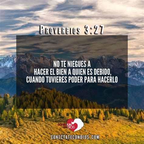 proverbios 3 27 Conéctate Con Dios