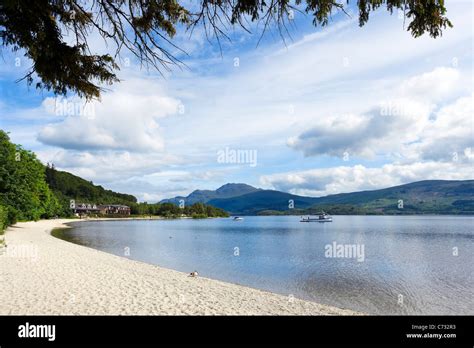 The Beach At Luss On The West Bank Of Loch Lomond Argyll And Bute