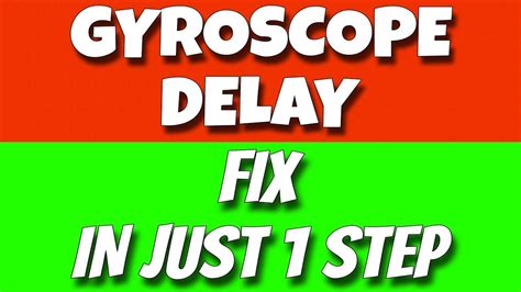 Gyro Delay Fix In Just 1 Step Gyroscope Not Working In Bgmipubg