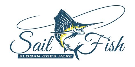 Logo De Pesca De Pez Vela Ilustraci N Vectorial De Plantilla De Dise O