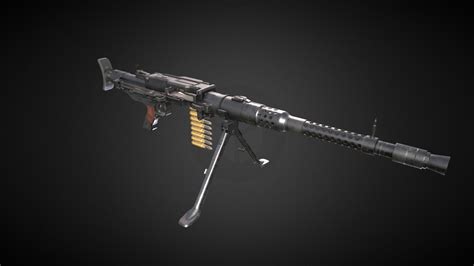 German Mg Heavy Machine Gun Buy Royalty Free D Model By Akinaro