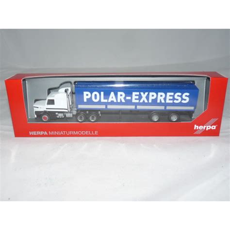 Herpa Scania Hauber Planen Sattelzug Polar Express