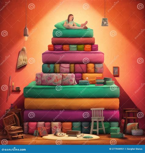 Old Woman Laying On Couch And Reading Book Vector