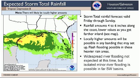 Heavy Rains Flash Flooding Possible This Weekend Near Houston