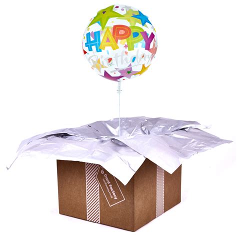 Buy 22 Inch Bubble Balloon Happy Birthday Stars Delivered Inflated For Gbp 1499 Card