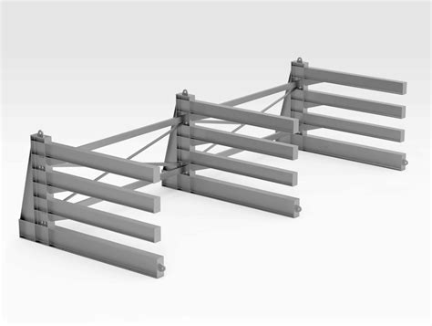 Horizontal Steel Plate Storage Rack Bend Tech Group