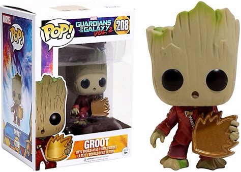 Funko Pop Boneco Baby Groot 208 Guardiões Da Galáxia 2 R 7990 Em