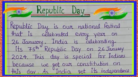 Republic Day Essay In English Essay On Republic Day 26 January