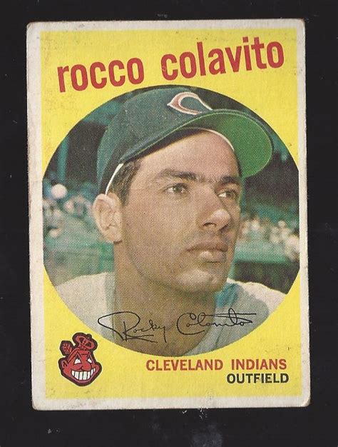 Lot Detail - 1959 Rocky Colavito Topps Baseball Card