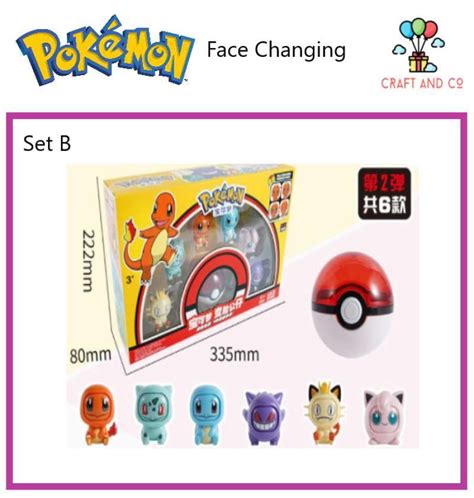 Jual Pokemon Changing Face Figure Cute Pikachu Eevee Jigglypuff Di