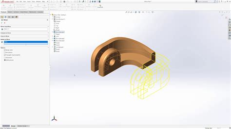 How To Mirror Part Or Body In Solidworks Youtube