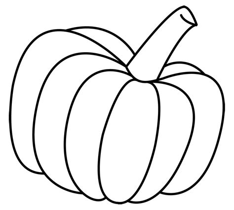 Tall Pumpkin Outline Clipart American