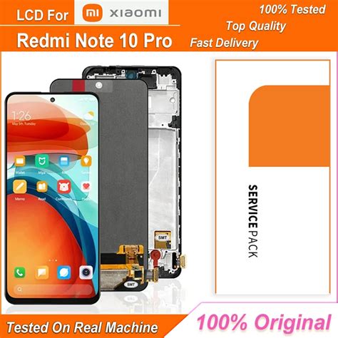 6 67 Original Display For Xiaomi Redmi Note 10 Pro Lcd Touch Screen