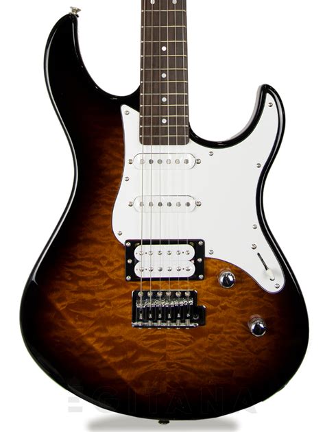 Yamaha Pacifica 212VQM Tobacco Brown Sunburst Egitana Es