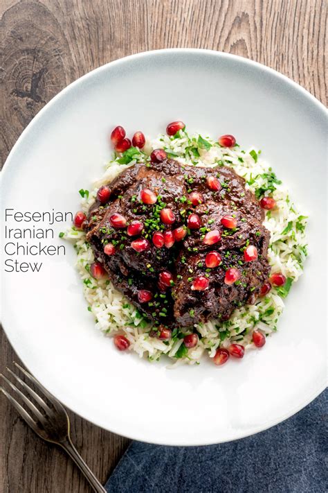 Fesenjan, Iranian Chicken, Walnut & Pomegranate Stew - Krumpli