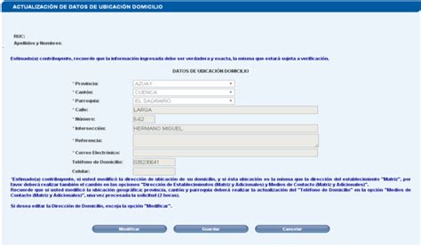 Cómo Actualizar el RUC en Línea SRI