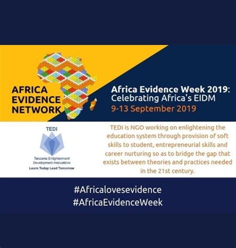 Tedi Participated In Africa Evidence Week 2019