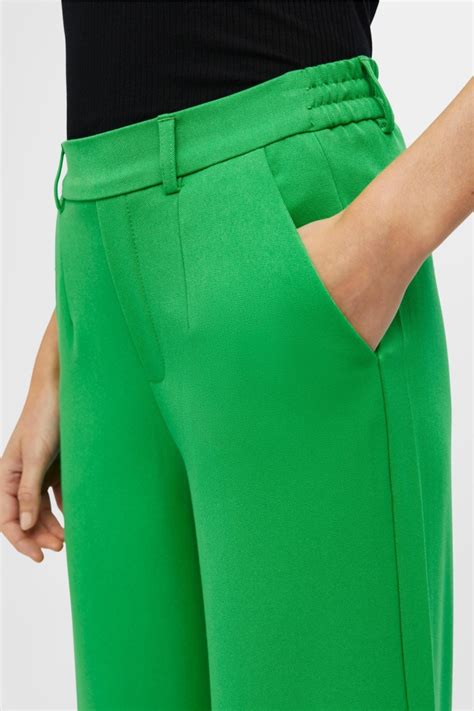 Objlisa Wide Pant Noos 23037921 Object Broek Fern Green