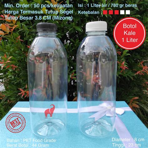 jual botol kale plastik  liter  ml ml botol jus botol kopi